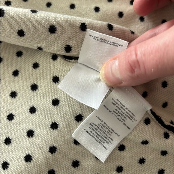 ANNE KLEIN POLKA DOT CARDIGAN NWT SIZE XS - Picture 9 of 11